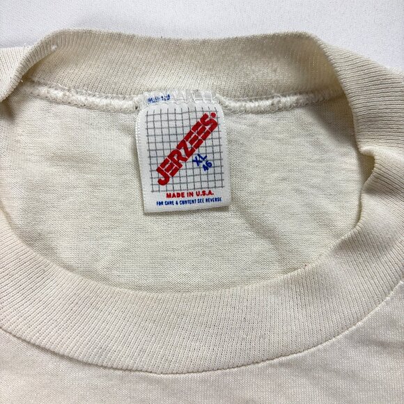 Vintage MASC Soccer 1988 T Shirt Jerzees White L/XL Mid American Classic Pepsi - Picture 7 of 12